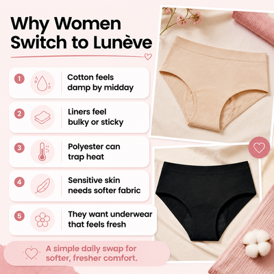 Lunève Bamboo Fiber Ultra-Soft Breathable Panties