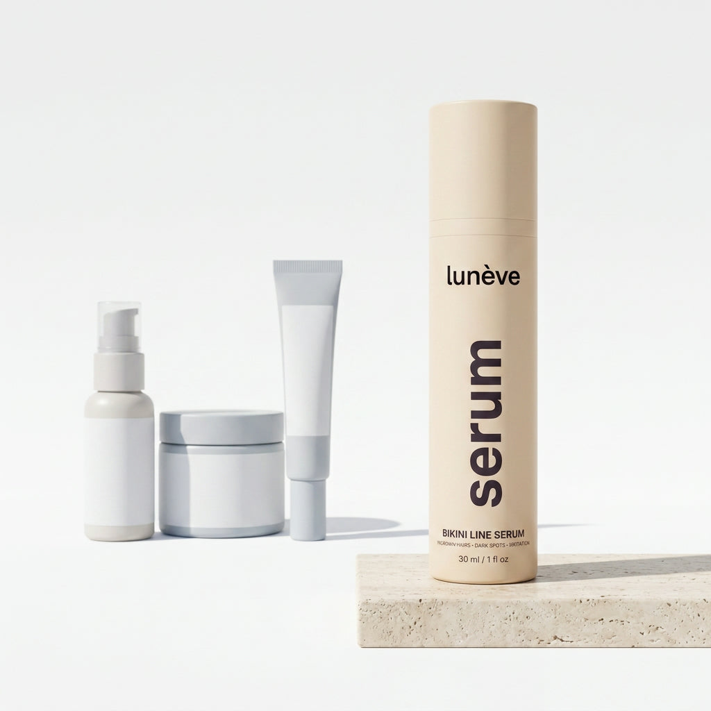 One Lunève serum replacing several separate bikini-line aftercare products